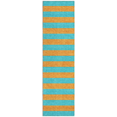 Abdulkarim Striped Machine Washable Area Rug
