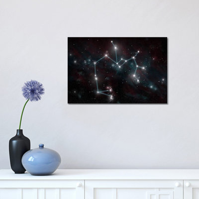 The Constellation Sagittarius the Archer 1 Piece Wrapped Canvas Wall Art