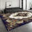 Traditional Multicolor Medallion Area Rug with Non-Slip Rubber Backing, Washable Tufted Polypropylene Indoor/Outdoor Rug-1265564728