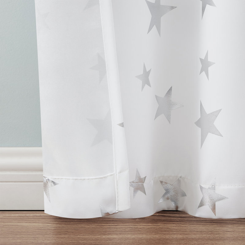 Ensemble de rideaux 2 pièces Jacob, Blanc, L 38 po x L 84 po