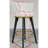 2 Counter Height Bar Stools, 360 Rotating Upholstered With Backrests, Metal Legs, 26" Seat Height, Gray Velvet, Modern Living Area Chairs Contemporary Flair-2147176387