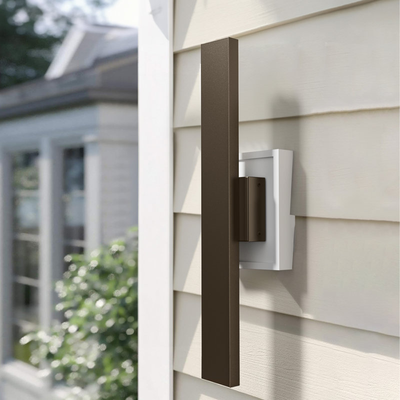 21'' Outdoor Dimmable LED Wall Light, Brown