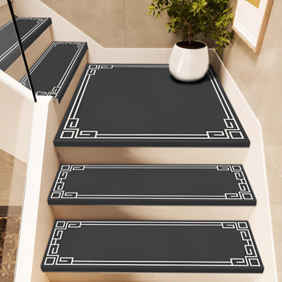 Self Adhesive Non Slip Latex Silicone Stair Tread Pads For Home Use No Washing No Glue Needed