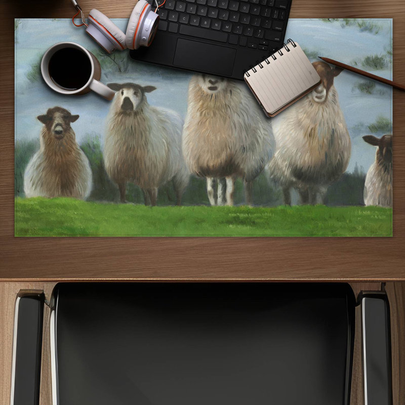 Flock of sheep - 14.00"x24.25" Desk mat