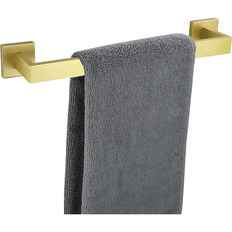 Porte-serviettes mural 17,52 po, Or brossé, L 17,51 po x l 3,15 po x P 2,17 po
