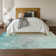 Premium Machine Washable Cerrito AMF601 Teal Rug