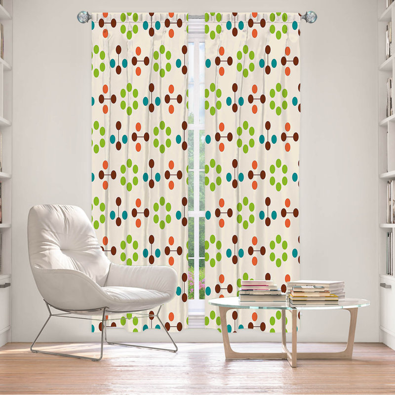 Paire de rideaux obscurcissant en polyester Evelien, L 20 po x L 82 po