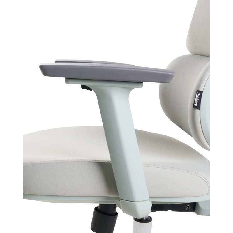 Office Chair with Headrest, Grey