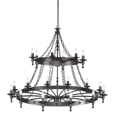 Australind 18 - Light Waggon Wheel Chandelier