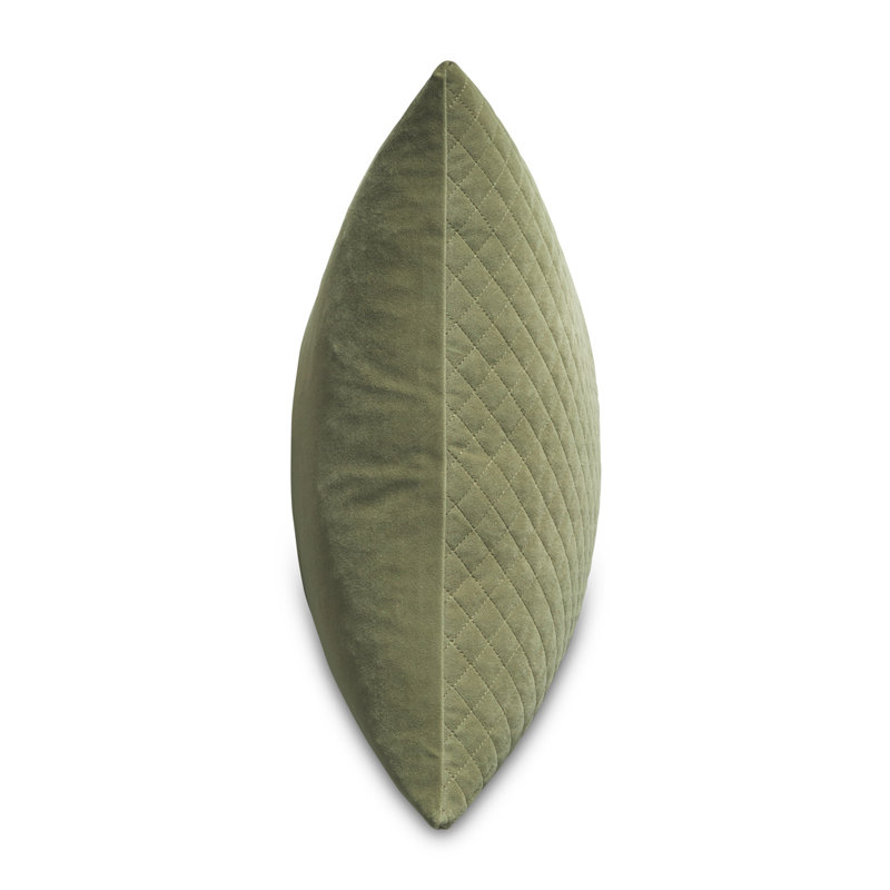 Gemma Velvet Square Pillow Cover & Insert, Terragon