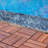 11.9" x 11.9" Wood Interlocking Deck Tile in Brown