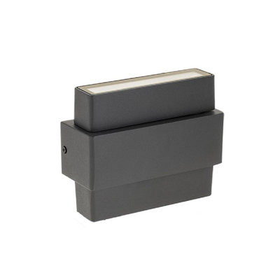 Pensiero Anthracite 11cm H Integrated LED Outdoor Flush Mount