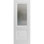 Panneau de porte de grange à dalle | Soie blanche Lucia 8822 avec verre givré | Portes intérieures robustes avec finition | Pochette coulissante