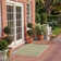 Arneshia Striped Machine Made Power Loom Acrylic Indoor / Outdoor Area Indoor/Outdoor Area Rug in Green/Beige
