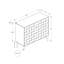Commode décorative, 36 po de largeur, armoire 2 portes, rangement, décoratif, Mid-Century, transitionnel