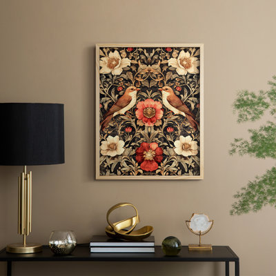 WM MORRIS Series CDXX Framed Print - Solid Wood