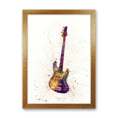 Electric Bass Guitar by Michael Tompsett - Print