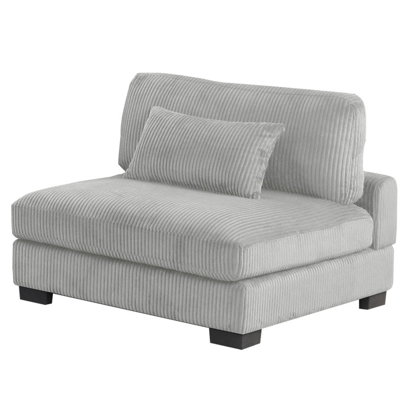 Fauteuil modulaire gris Minsky, Gris