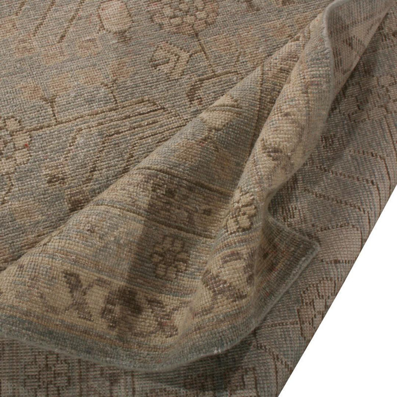 Distressed Homage Hand Knotted Wool Area Rug, Rectangle 13' x 18'