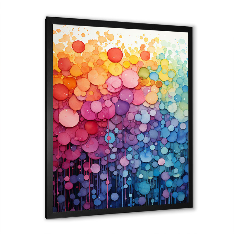 Rainbow Infinite Intricacies I - Rainbow, Cadre photo noir simple, H 20 po x l 12 po x P 1 po