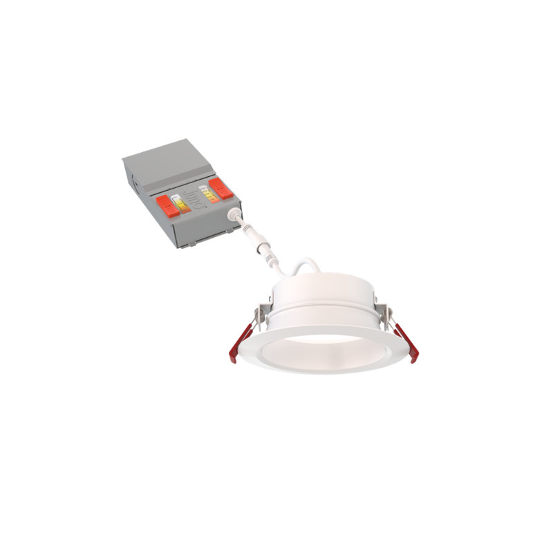 4'' Selectable Color Temperature Dimmable Air-Tight IC Rated LED Canless Recessed Lighting Kit