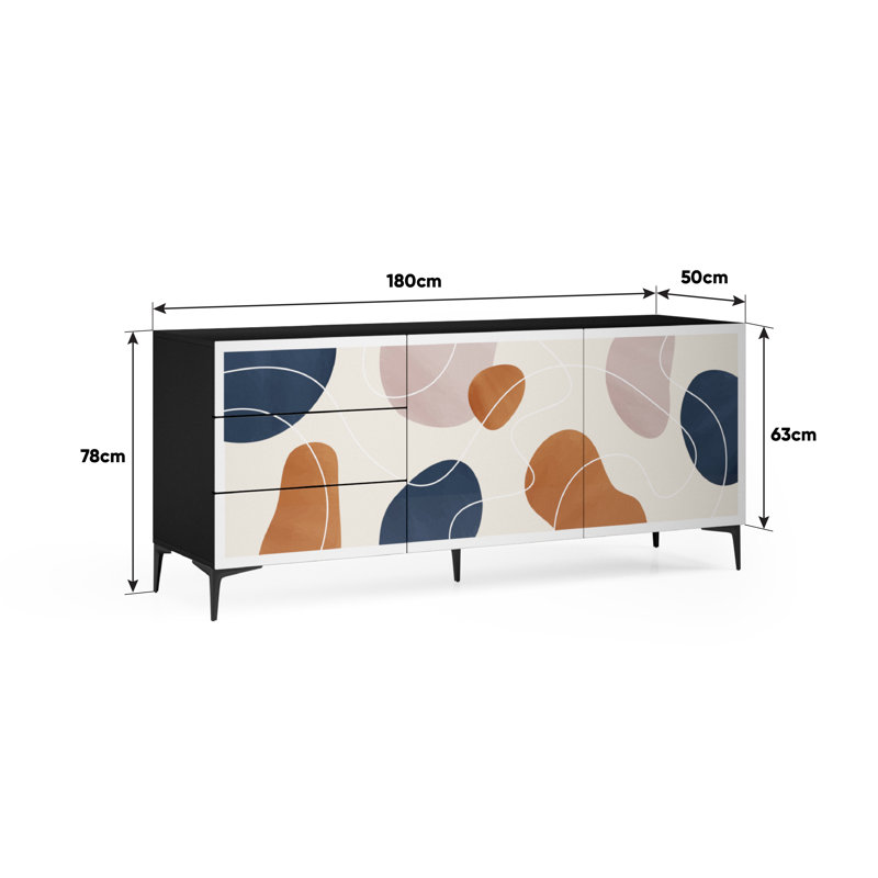 Bak 2 - Door Rectangle Accent Cabinet