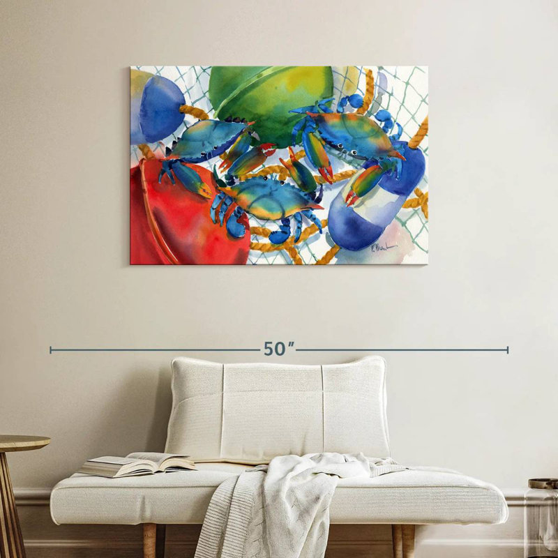 Brampt Crabs And Floats, 26" H x 39" W