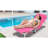 Adjustable 5 - Position Chaise Lounge Chair With Face Hole For Outside Tanning, Patio, And Camping. Frame, Soft Cotton Pad, Removable Pillow. Tanning Arm Holes Relaxation On Lawn-615972348