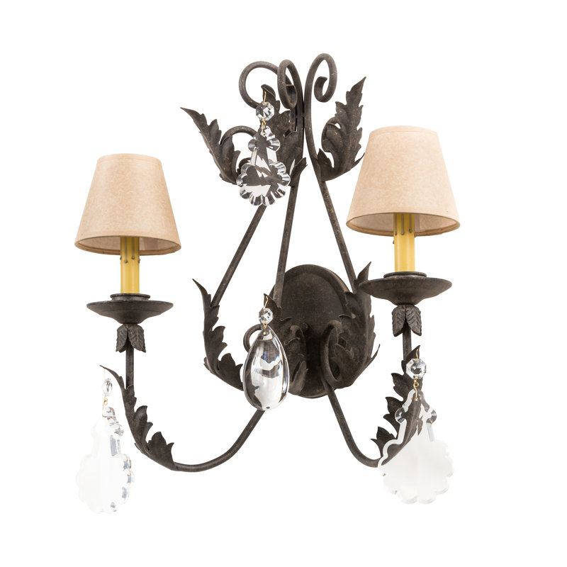 Leaf Flower Fruit Steel Armed Sconce