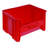Container, stacking, 15-1/4" x 19-7/8" x 12-7/16", injection molded high density polypropylene, six 1/4" drill hole pattern on bottom allows for easy hole insertion for drainage and air circulation, case of 3-1986042863