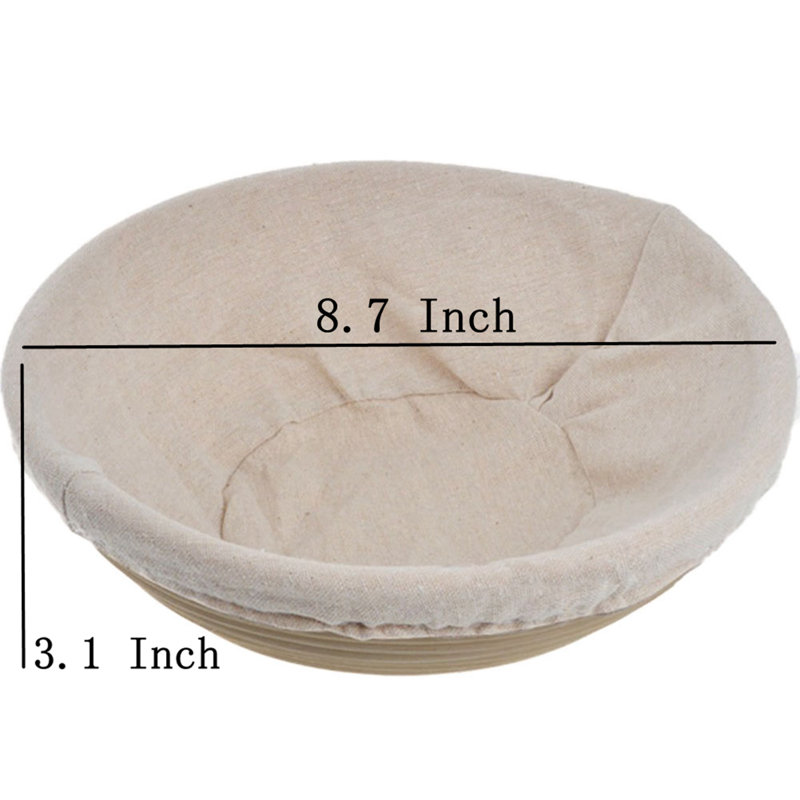 Gearonic Size Non-Stick Jute / Sisal Bread Pan, 3.1" H x 8.7" L x 8.7" W