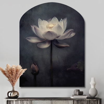 Sigler - Floral Arch Metal Wall Decor, Modern Asymmetrical Metal Art Print