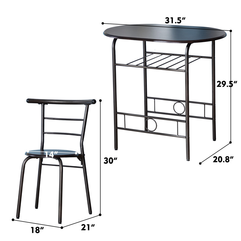 Briget Four Leg Dining Set