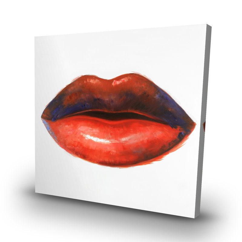 lipstick - 32"x32" art on canvas