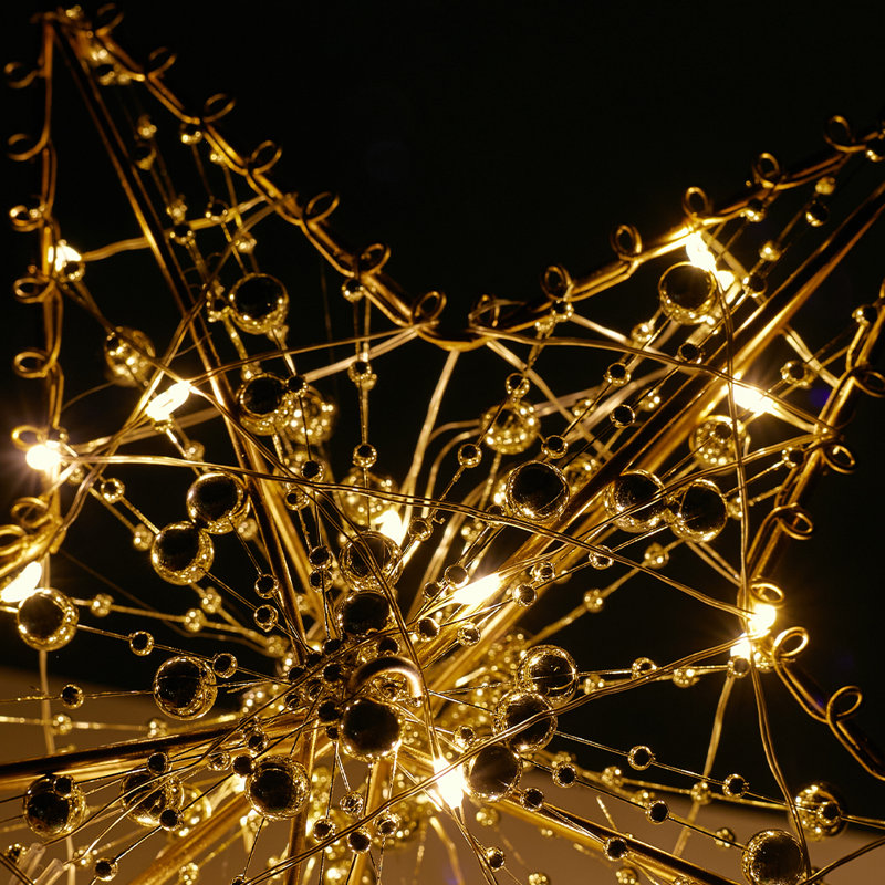 25cm Metal Astrology & Stars Lighted Tree Topper