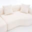 Canapé incurvé incurvé, canapé modulaire à compression haute densité de 110 po, canapé-lit pour salon, salon, appartement, chenille-211263980