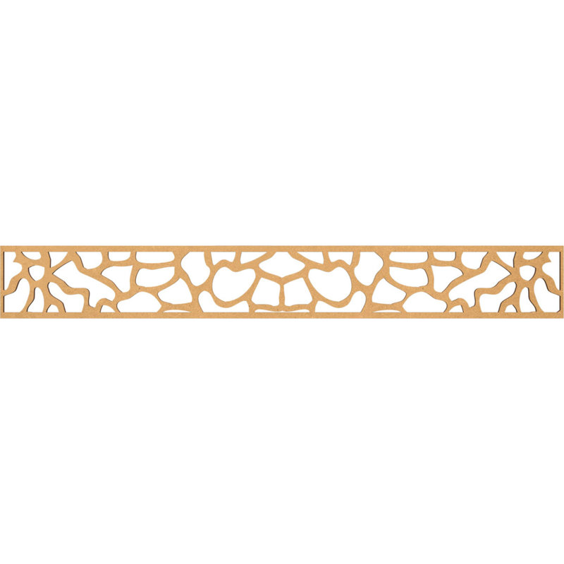 Moulure Rochester, H 6 po x l 46,5 po x P 0,375 po, Bois aggloméré brut