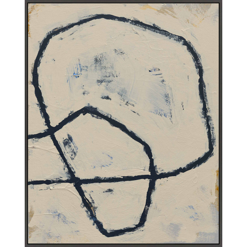 «Hall Tw torsadé 6» par Jacques Pilon - reproduction, Toile encadrée noire, H 38 po x l 30 po x P 1,25 po