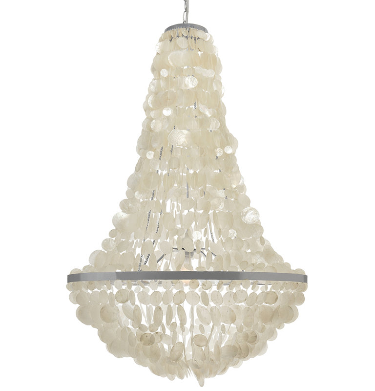 Lustre empire unique à 3 lumières Manor, Argent