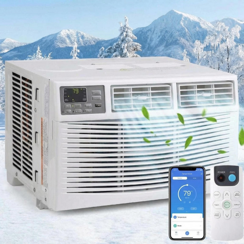 Climatiseur de fenêtre 8 000 BTU, refroidissement rapide à 350 pieds carrés