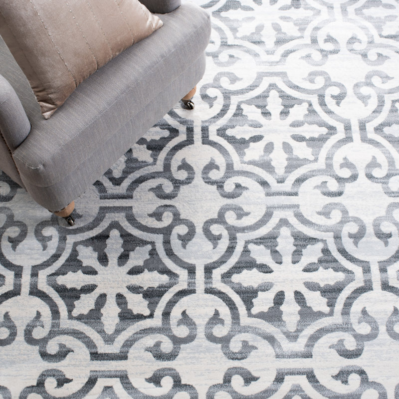 Tapis à motif géométrique Abramo Performance, Rectangle 9 pi x 12 pi