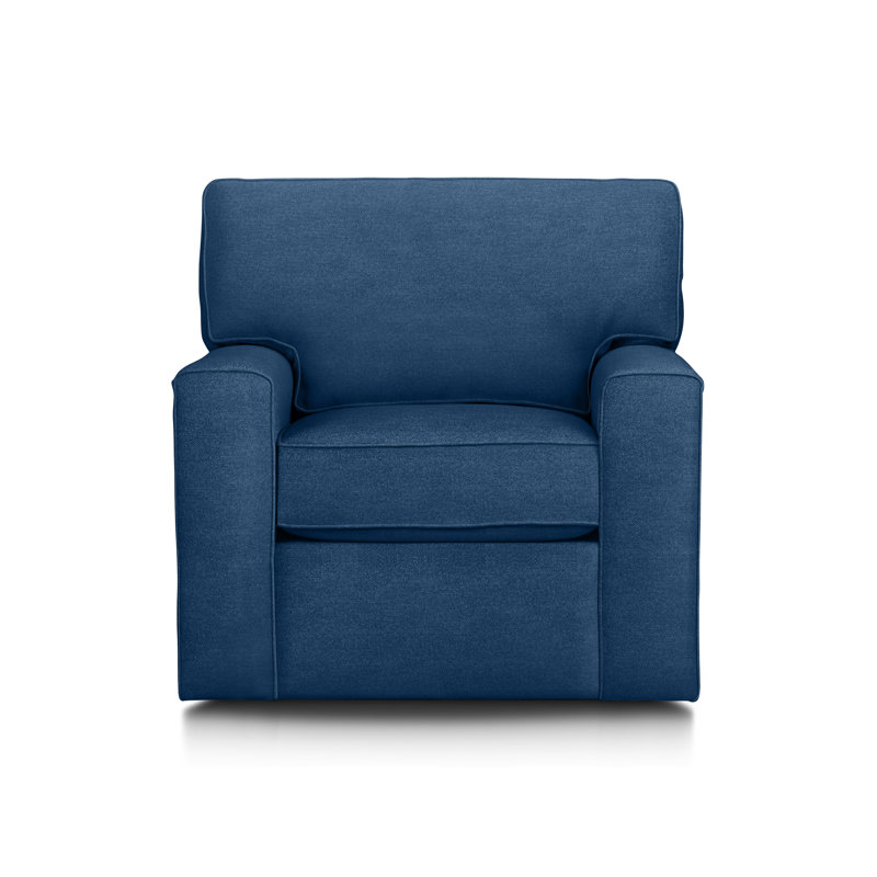 Chaise rembourrée 36,5 po Leigh, Denim indigo classique