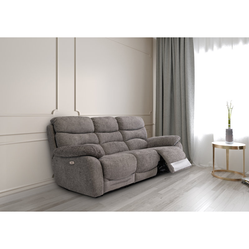 Imal 204cm Wide Wall Recliner Standard Recliner, Grey