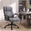 Bureau 28,5 x 31,5 x 46,5 po avec structure réglable en lin gris clair (polyester), structure en métal