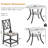 5-Piece 35.4" Round Extendable Dining Table Set-1467833793-1467833798-1467833799
