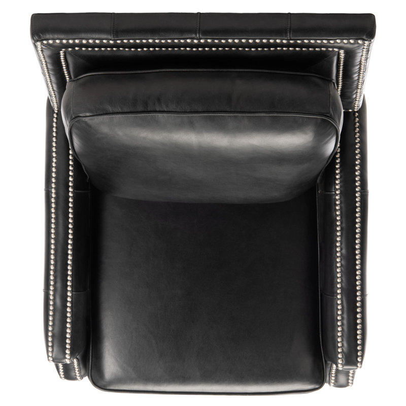 Couture Leather Recliner, Black