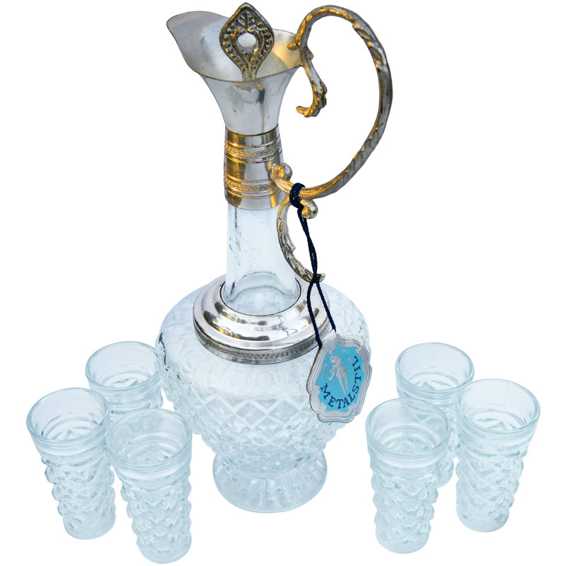 7 - Piece Glass Beverage Server Set