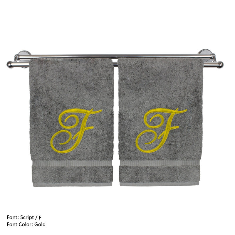 Super Plush Washcloth, Gray/Gold, F