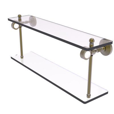Jarrell 2 Piece Glass Tiered Shelf