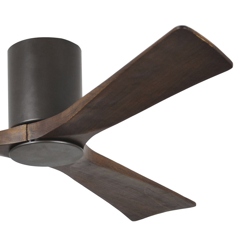 Irene LED Ceiling Fan, Textured Bronze, Walnut, 52"